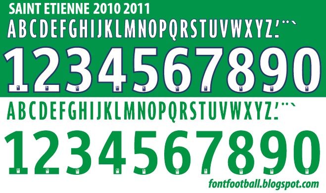 Font Vector Saint Etienne FC 2010 2011 kit_0