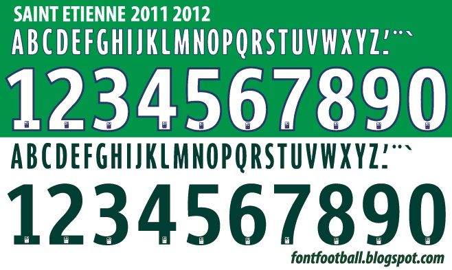 Font Vector Saint Etienne FC 2011 2012 kit_0