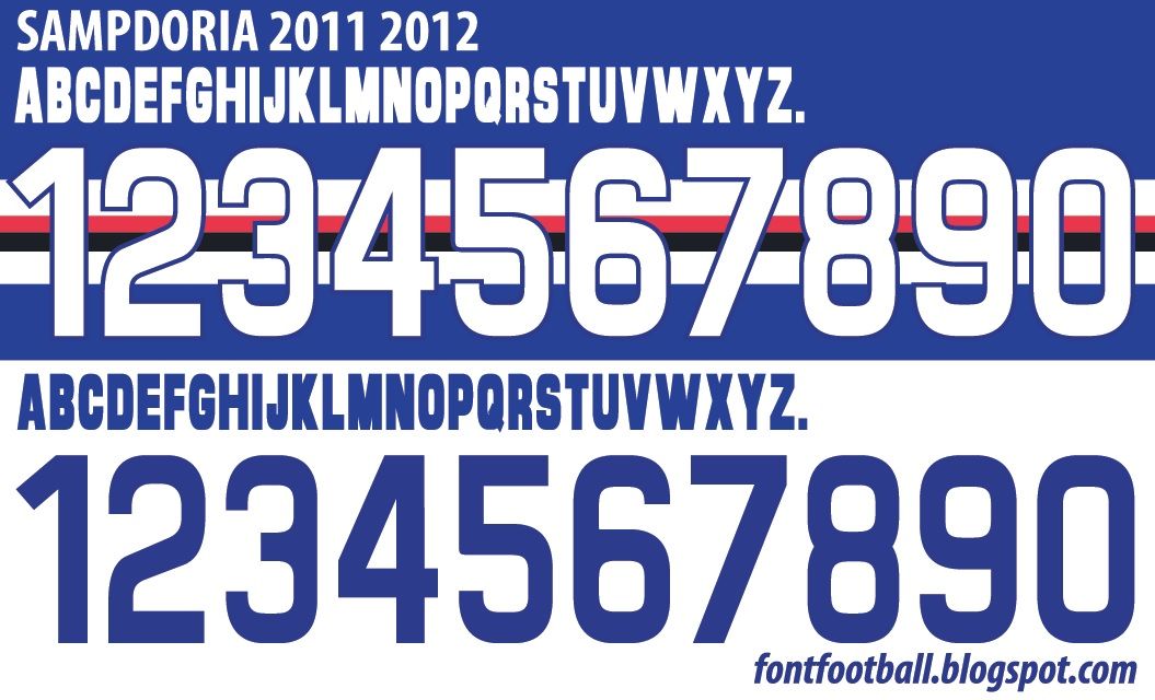 Font Vector Sampdoria 2011 2012 kit_0