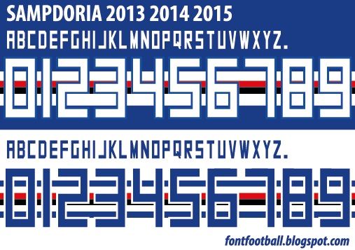 Font Vector Sampdoria 2013 2014 2015 kit_0