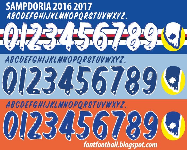 Font Vector Sampdoria 2016 2017 kit_0