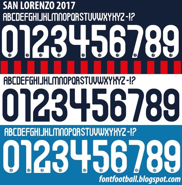 Font Vector San Lorenzo 2017 kit_0