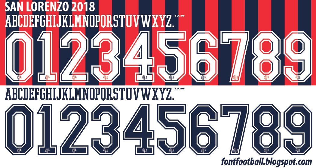 Font Vector San Lorenzo 2018 kit_0