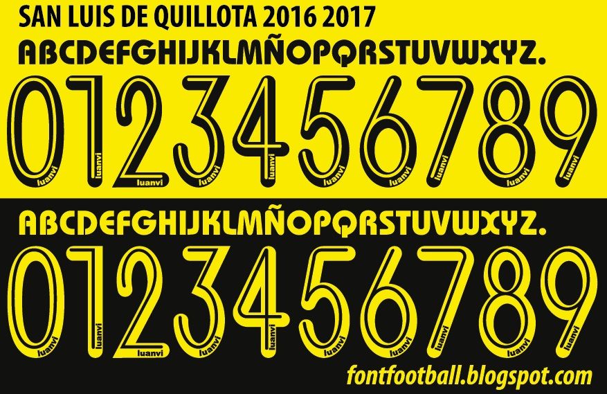 Font Vector San Luis de Quillota 2016 2017 kit_0