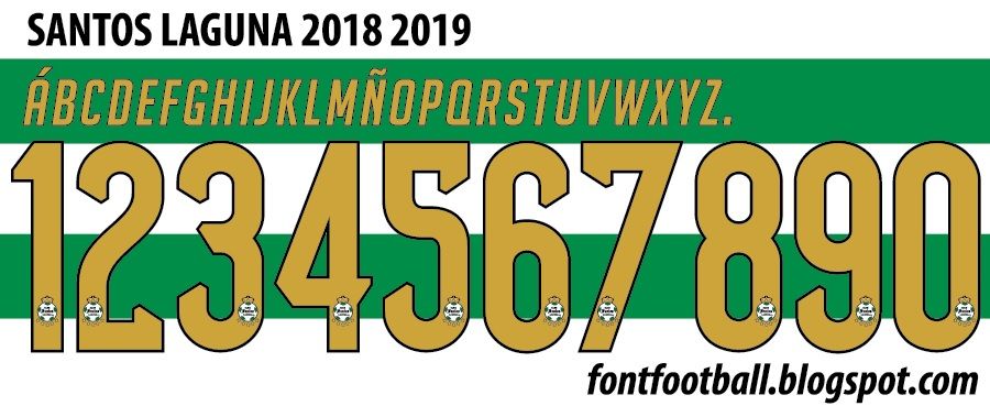 Font Vector Santos Laguna 2018 2019 kit_0