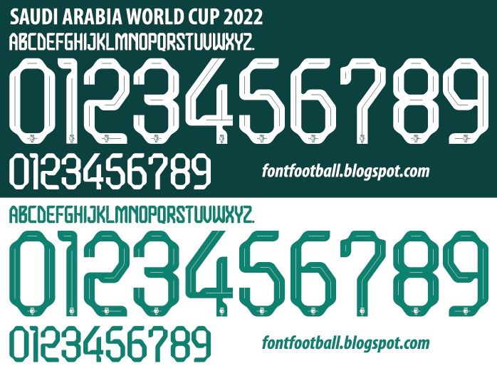 Font Vector Saudi Arabia World Cup 2022 kit_0