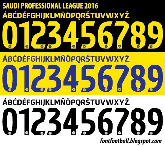 Font Vector Saudi Professional League 2016 kit_0