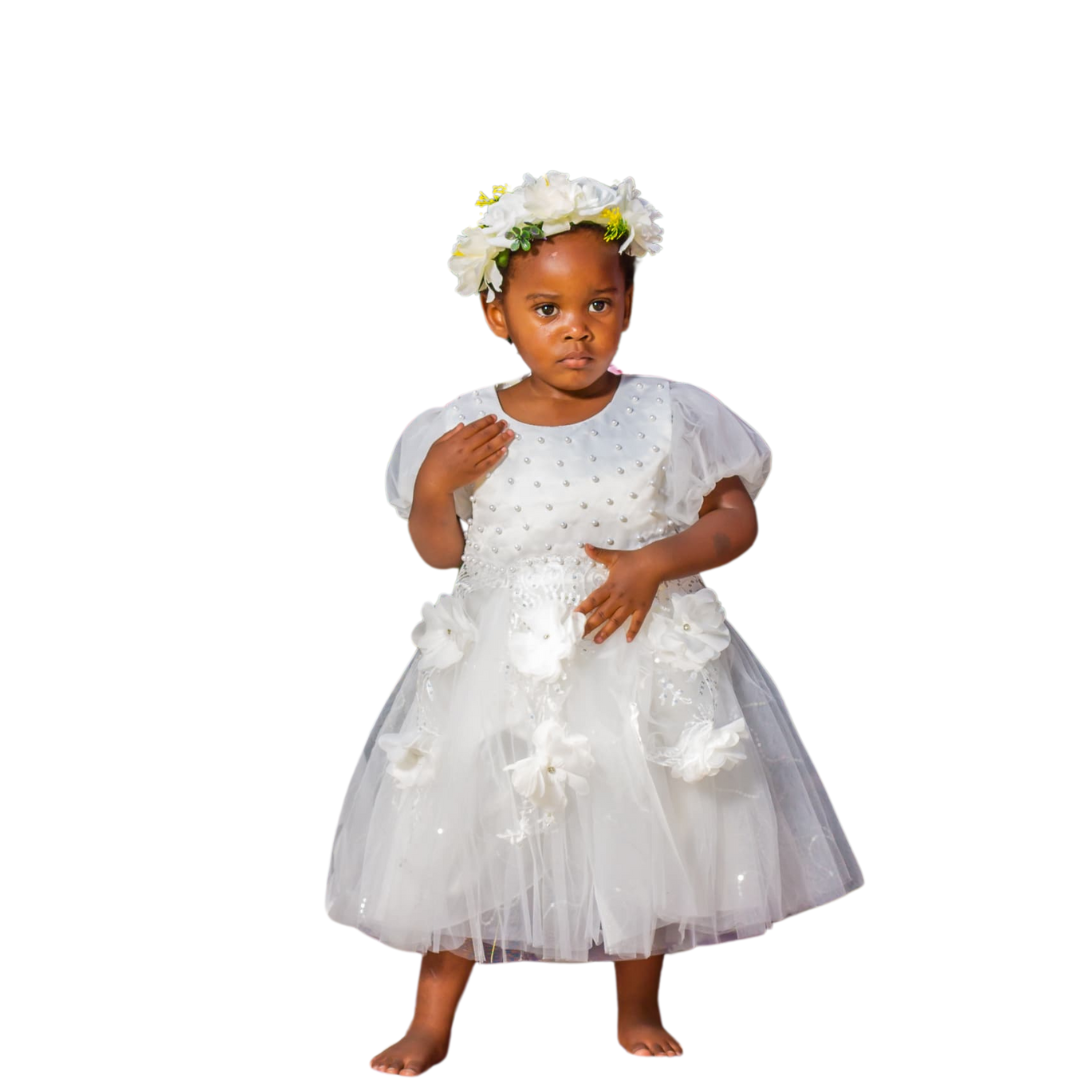 White Flower Girl Dress_4