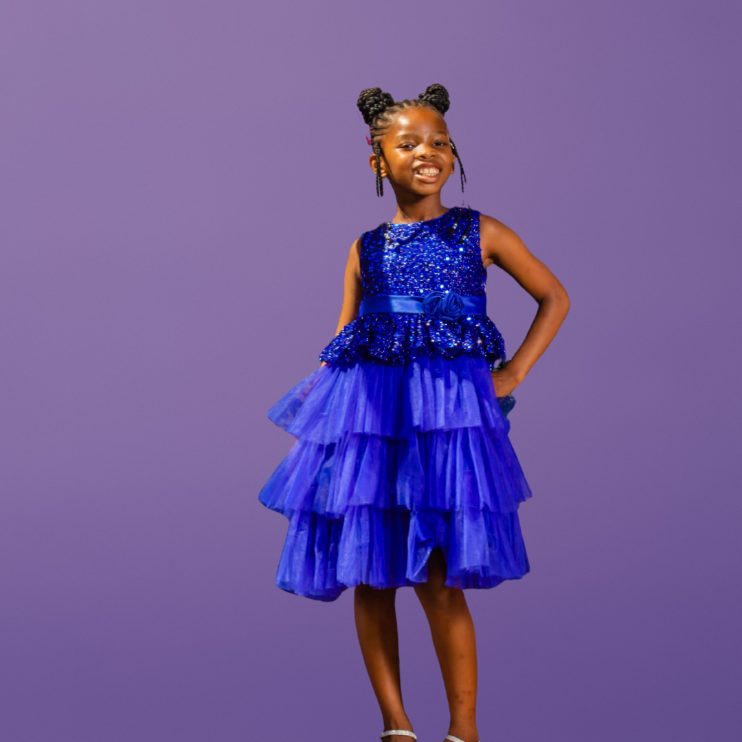 Nabotique Peach-Coloured & Salmon Rose Layered Net Dress_1