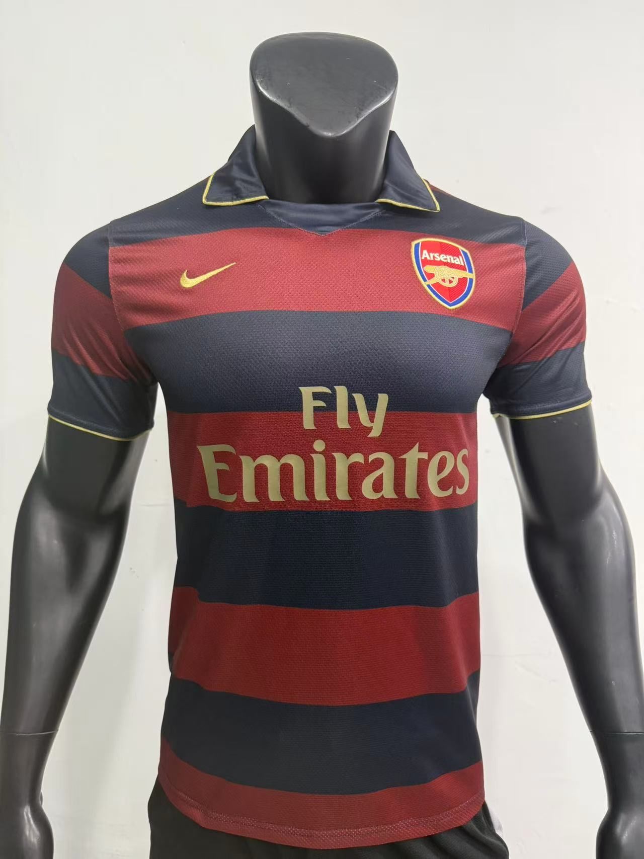 Arsenal 2007/08 Third Shirt (Navy / Claret)_2