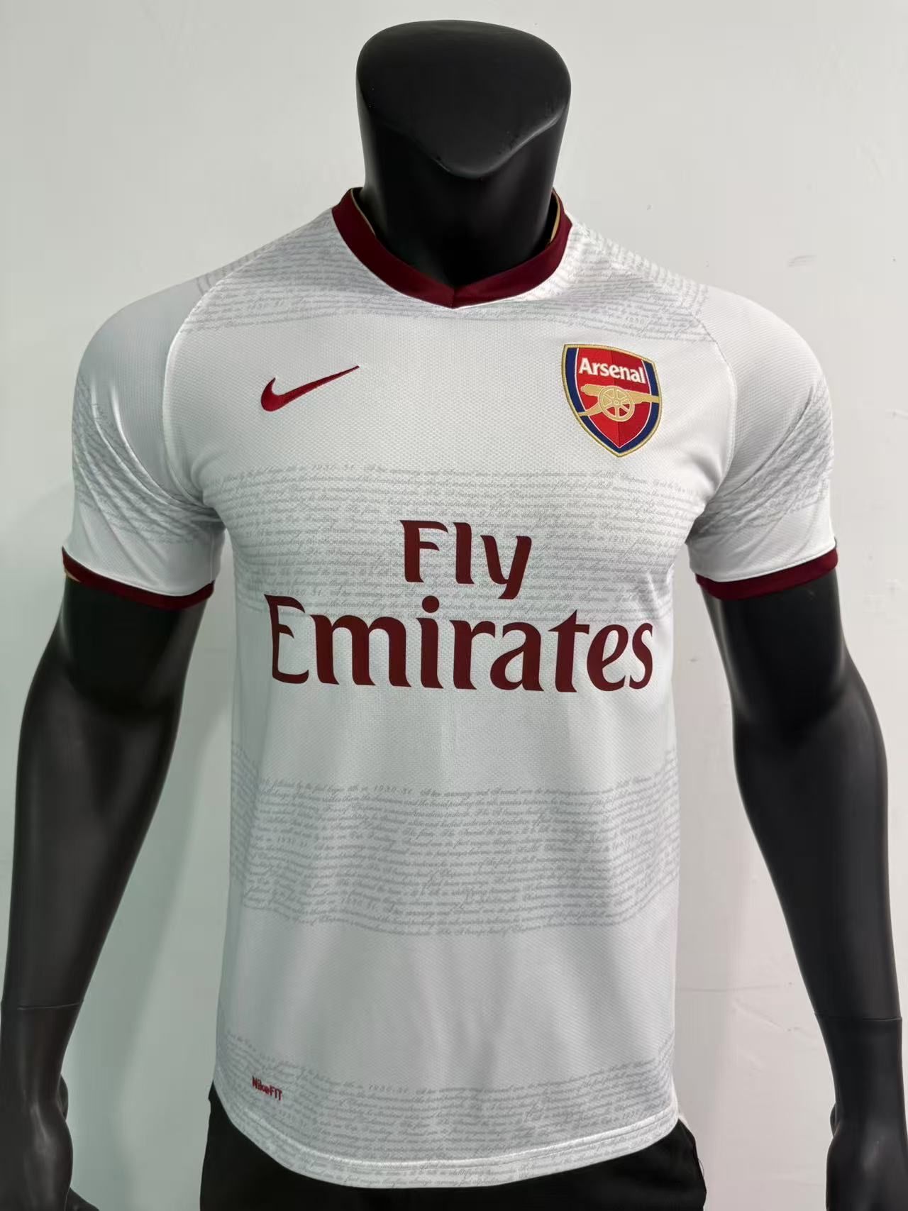 Arsenal 2007/08 Away Shirt (White / Claret)_11