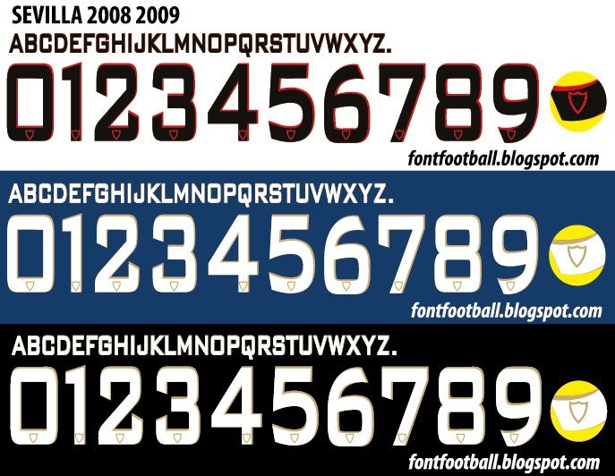 Font Vector Sevilla 2008 2009 kit_0