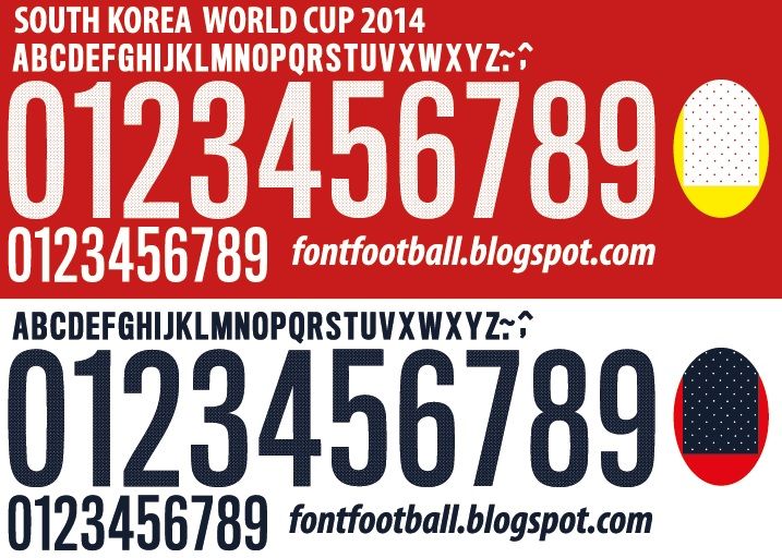 Font Vector South Korea World Cup 2014 kit_0