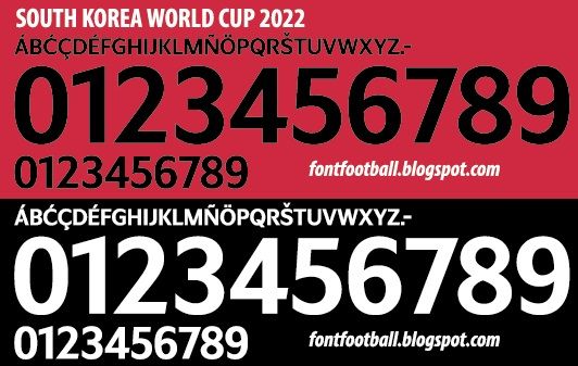 Font Vector South Korea World Cup 2022 kit_0