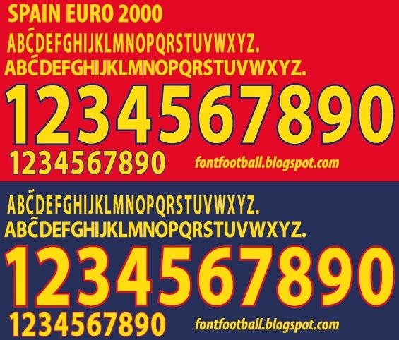 Font Vector Spain Euro 2000 kit_0