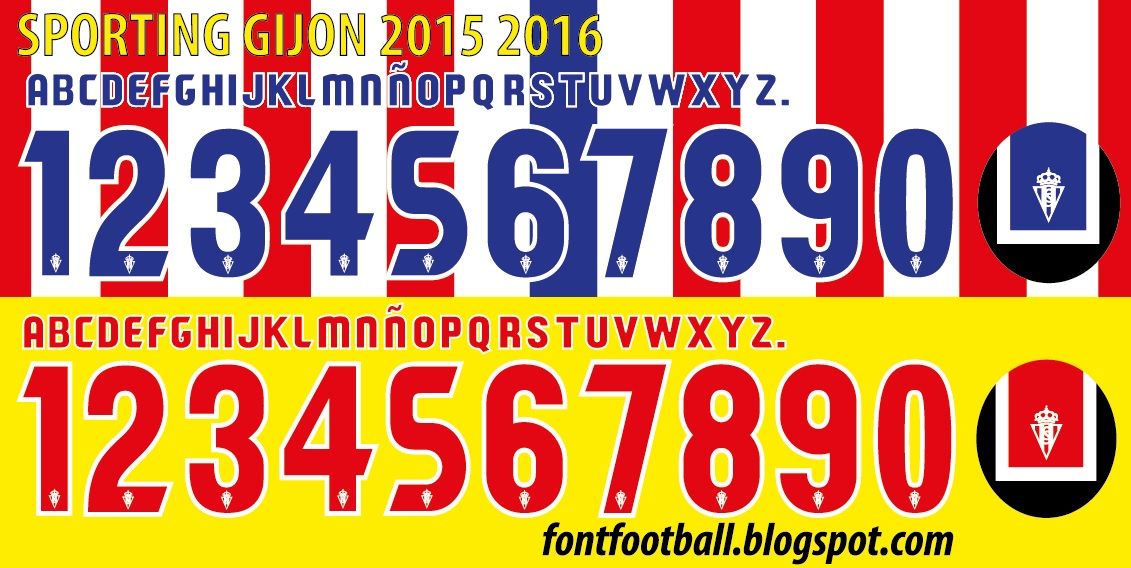 Font Vector Sporting Gijon 2015 2016 kit_0