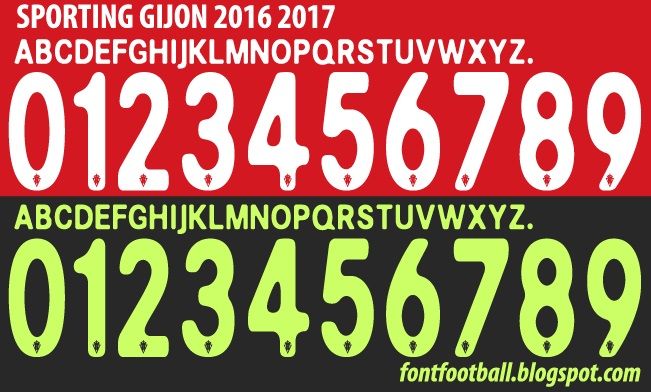Font Vector Sporting Gijon 2016 2017 kit_0