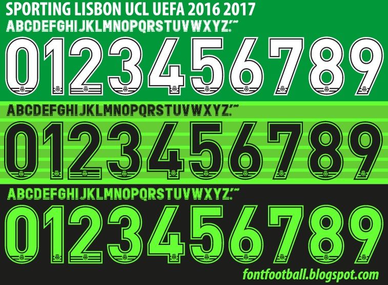 Font Vector Sporting Lisbon UCL 2016 2017 kit_0