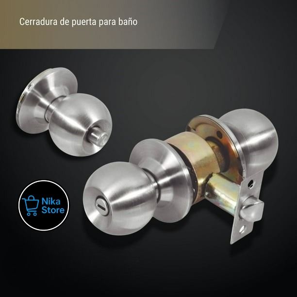 Cerradura Philips Chapa Perilla Puerta Baño   o Dormitorio Pomo Acero Inoxidable_4