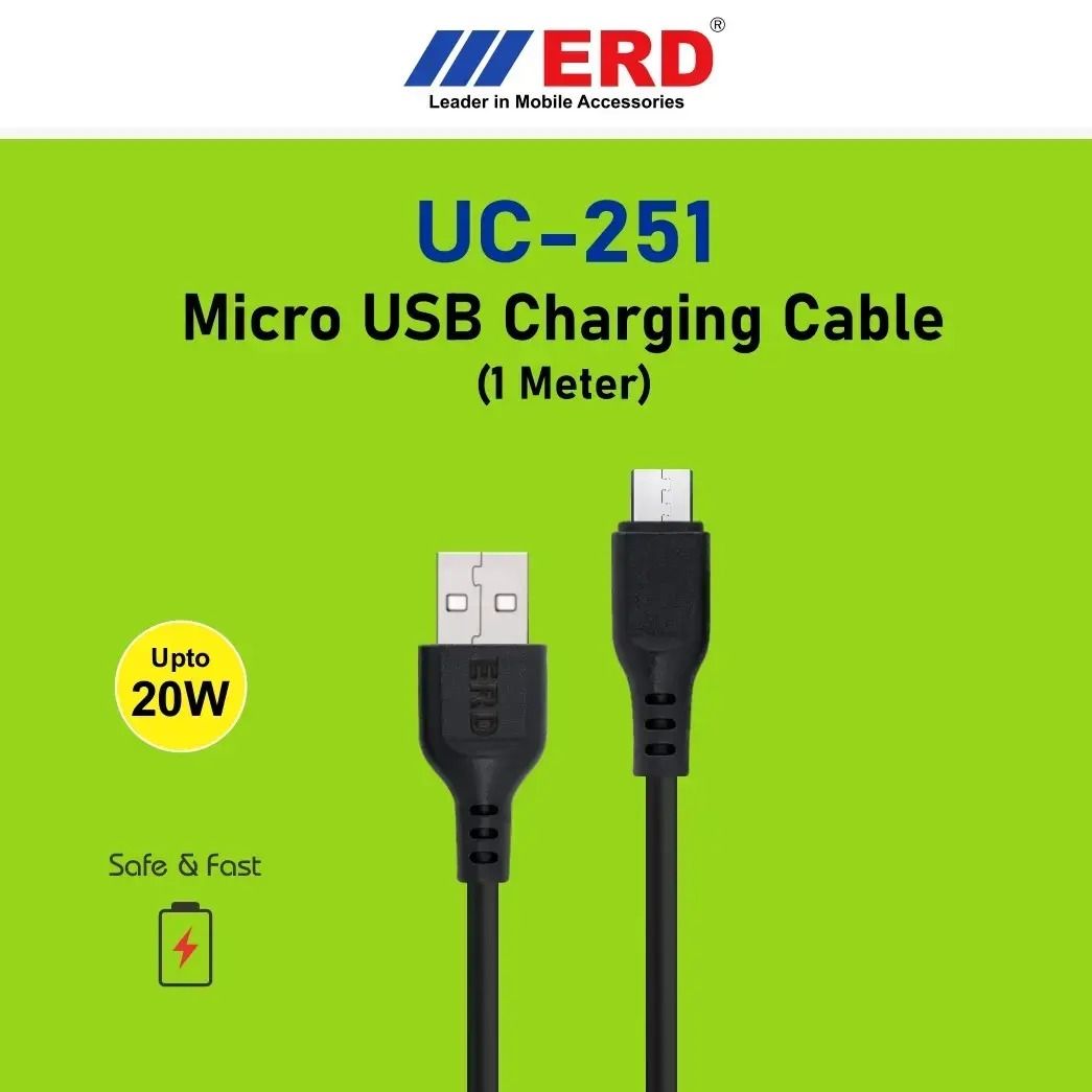 ERD UC-250 / UC-251 Micro USB Charging Cable 1 Meter_0