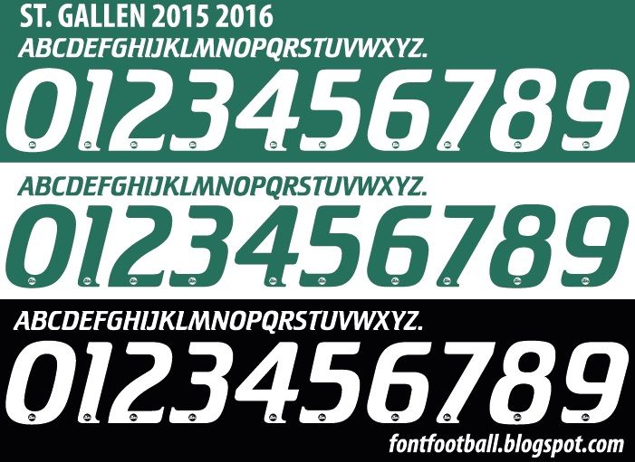 Font Vector St. Gallen 2015 2016 kit_0