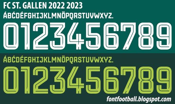 Font Vector St. Gallen 2022 2023 kit_0