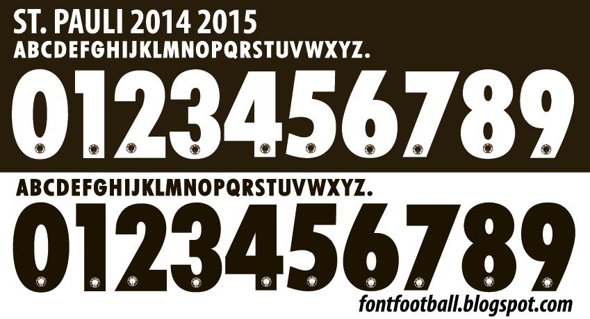 Font Vector St. Pauli 2014 2015 kit_0