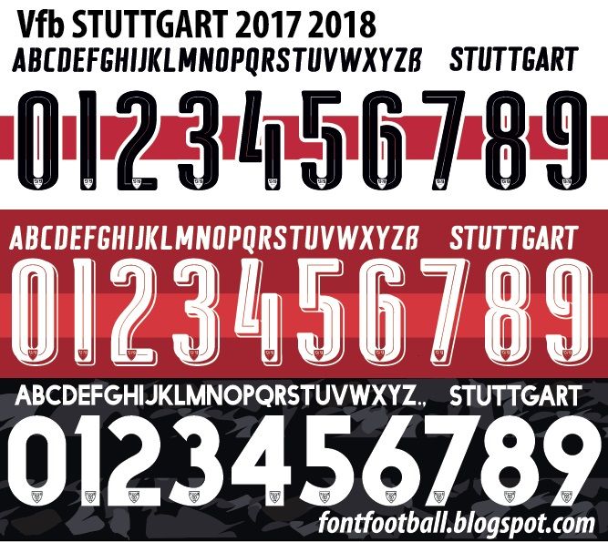 Font Vector Stuttgart 2017 2018 kit_0