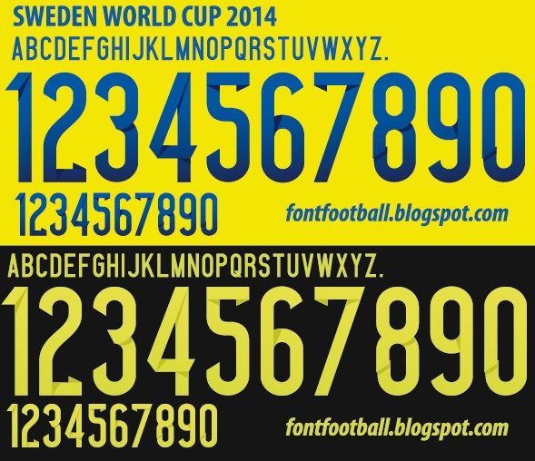 Font Vector Sweden World Cup 2014 kit_0