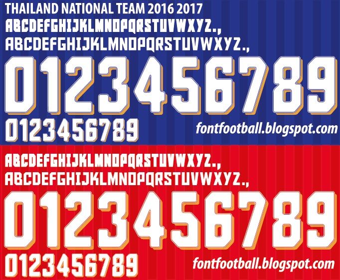 Font Vector Thailand National Team 2016 2017 kit_0