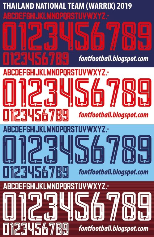 Font Vector Thailand National Team Warrix 2019 kit_0