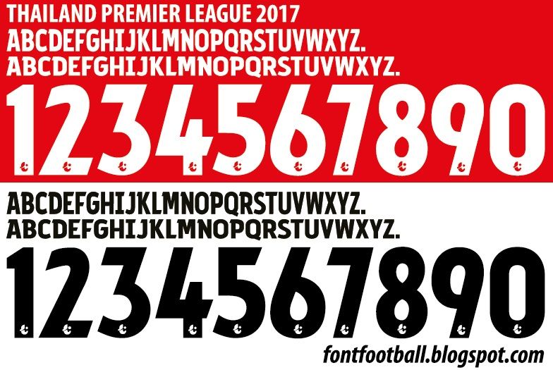 Font Vector Thailand Premier League 2017 kit_0