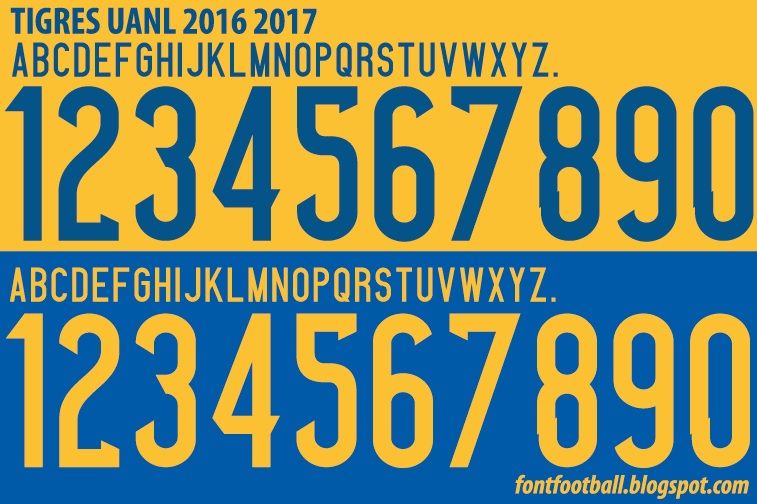 Font Vector Tigres UANL 2016 2017 kit_0
