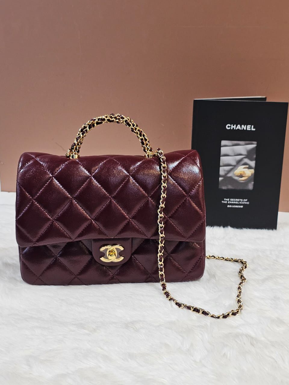 CHANEL - MAROON SIZE 23CM_0