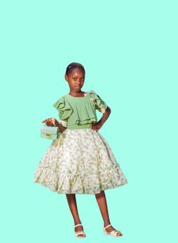 Pink - Nabotique Girl's Flower Print Chiffon Dress_4