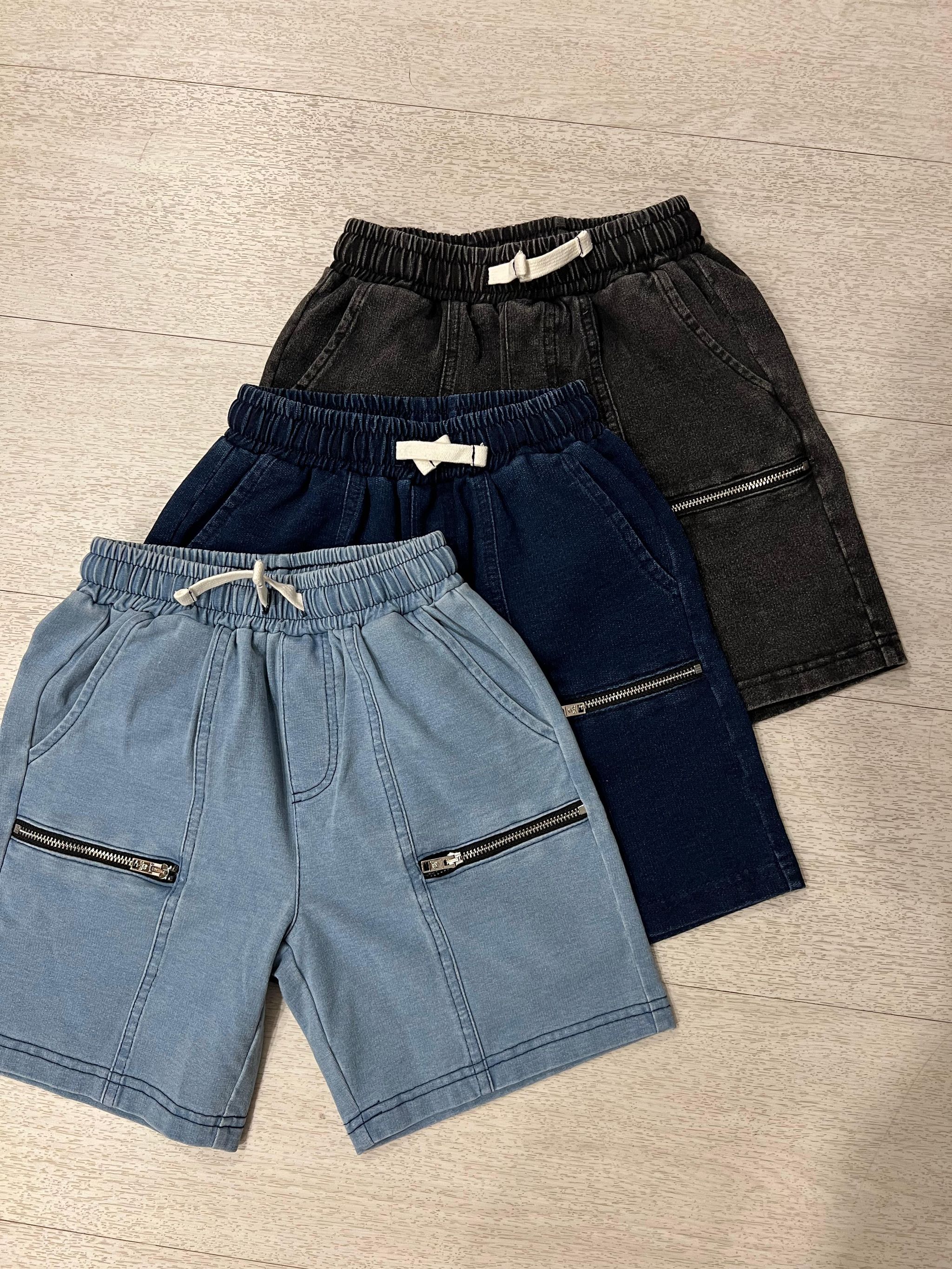 [❤️‍🔥NEW LAUNCH] Denim Zipper Pocket Shorts_0