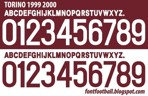 Font Vector Torino 1999 2000 kit_0