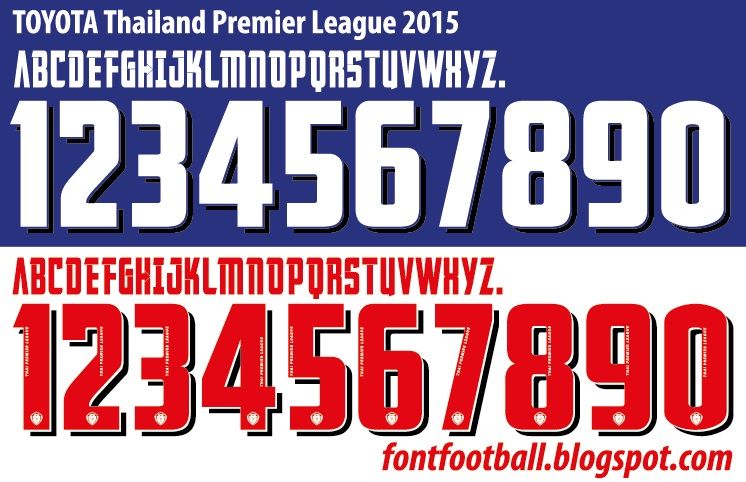 Font Vector Thailand Premier League TPL 2015 kit_0