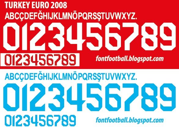 Font Vector Turkiye Turkey Euro 2008 kit_0
