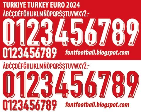 Font Vector Turkiye Turkey Euro 2024 kit_0