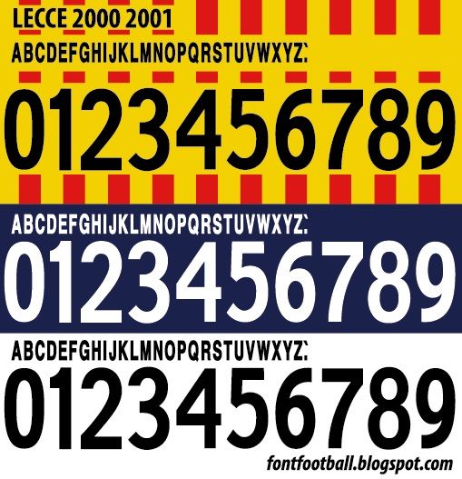 Font Vector U.S. Lecce 2000 2001 kit_0