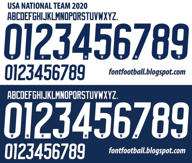 Font Vector USA National Team 2020 kit_0