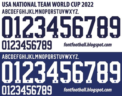 Font Vector USA National Team World Cup 2022 kit_0