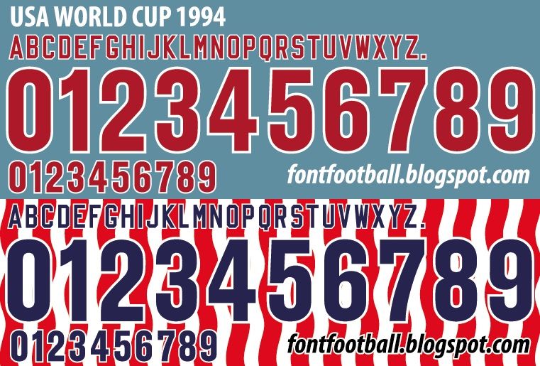 Font Vector USA World Cup 1994 kit_0