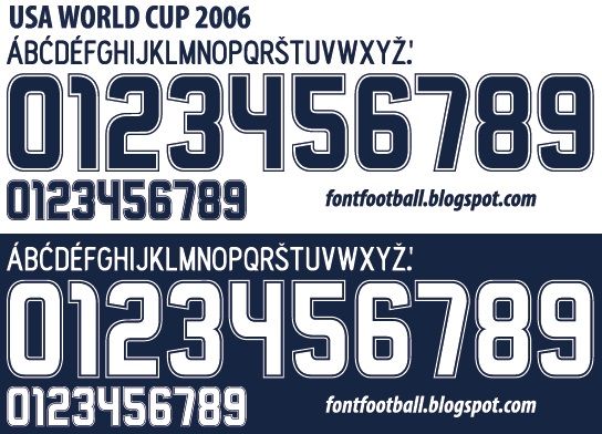 Font Vector USA World Cup 2006 kit_0