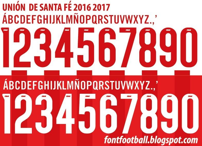 Font Vector Unión de Santa Fe 2016 2017 kit_0