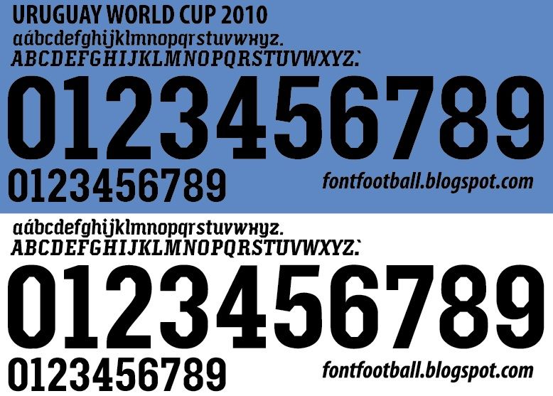 Font Vector Uruguay World Cup 2010 kit_0