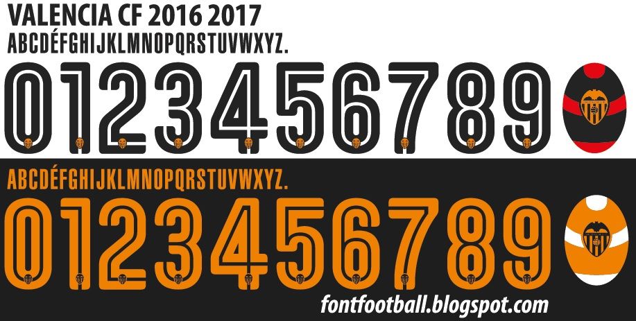 Font Vector Valencia CF 2016 2017 kit_0