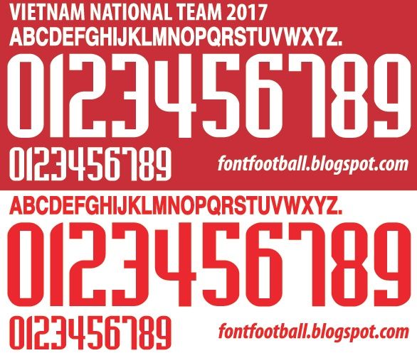 Font Vector Vietnam National Team 2017 kit_0