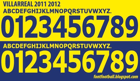 Font Vector Villarreal 2011 2012 kit_0